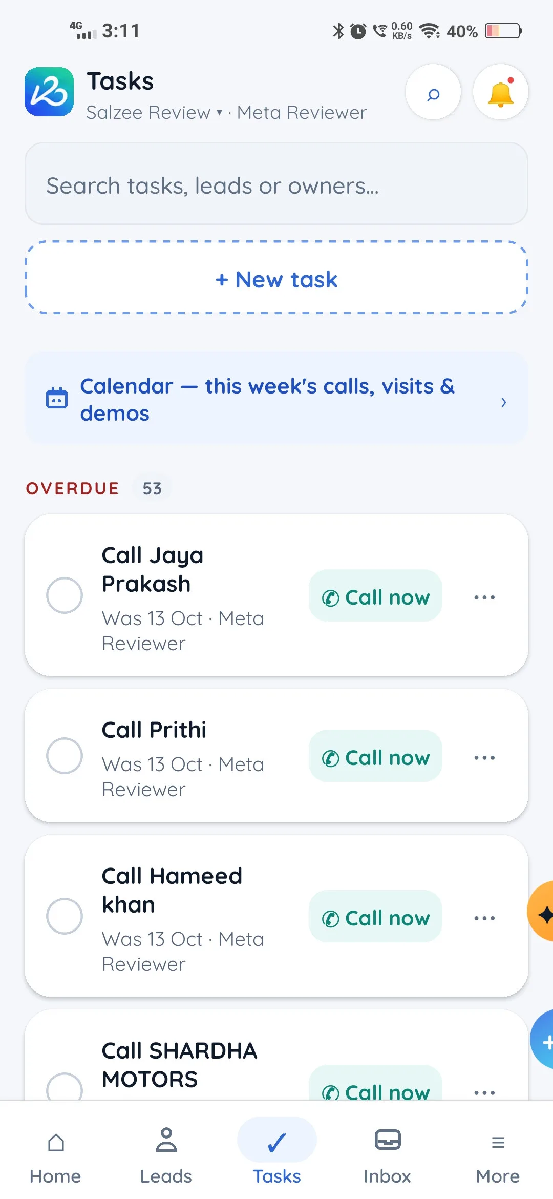 Salzee app screen