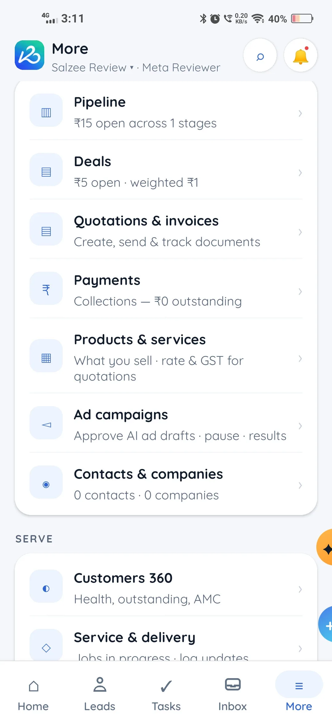 Salzee app screen